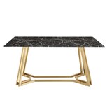 thumbnail of SalesFever Esstisch 160x90 cm | Glas | B 160 x T 90 x H 76 cm | Schwarz