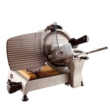 thumbnail of Berkel Red Line 250 Grau Teflon, Original Profi-Aufschnittmaschine, Messerdurchmesser 25 cm + Einlegebrett Fassholz