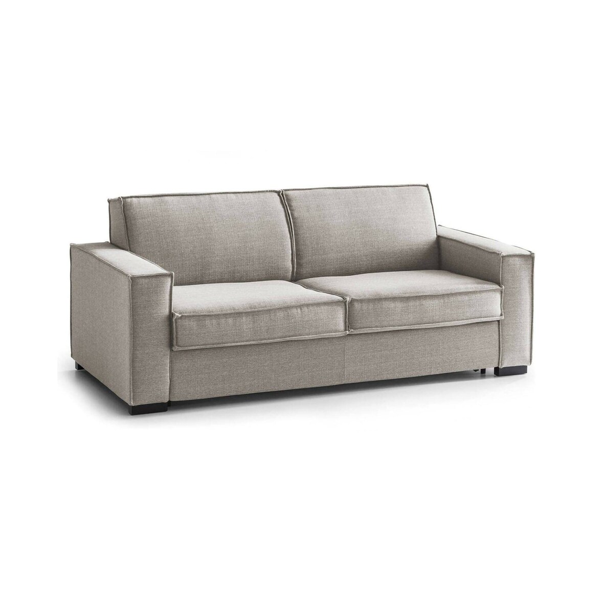 Dmora Festes Sofa Manuela, Großes 2-Sitzer-Sofa, 100% Made in Italy, Wohnzimmersofa aus Stoff, mit Standard-Armlehnen, Cm 200x95h90, Turteltaube