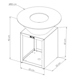 thumbnail of braseiro clássico corten 83 de taça única