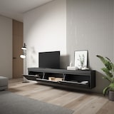 thumbnail of Mobile TV Soggiorno, Ampio spazio a disposizione, 240x35x45cm, Sospeso, da appendere, Stile moderno, Nero _ 502_3