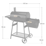 thumbnail of TAINO KAMAYO Smoker Rookoven Standgrill Houtskoolgrill Kleine BBQ Grillwagen
