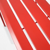 thumbnail of Banc de terrasse en acier rouge - Oviala