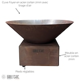 thumbnail of Cevenol Pool Ciotola antincendio Corten rotonda 74 ciotola singola