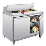 thumbnail of Polar U-Serie Doppeltür Saladette mit Vorbereitungstheke und Kühlschrank 405Ltr
