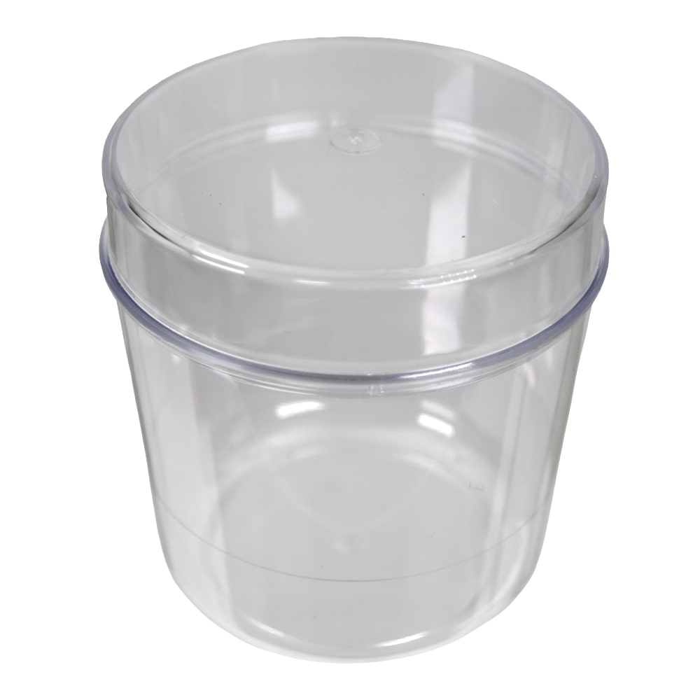 Pot Rond Transparent - avec Couvercle - 300 ml - par 20