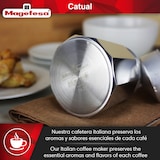 thumbnail of Magefesa Catual - Cafetera Italiana Moka de 6 Tazas, de Aluminio Resistente y Ligero, Compatible con Todo Tipo de Cocinas, Incluida Inducción