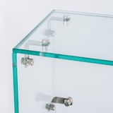 thumbnail of Romux® Table a Pizza Réfrigérée 2 Portes 90x70 cm pour 5 Bacs GN 1/6 Plan de Travail en Marbre et Cloche en Verre | Préparation Pizzas et Salades