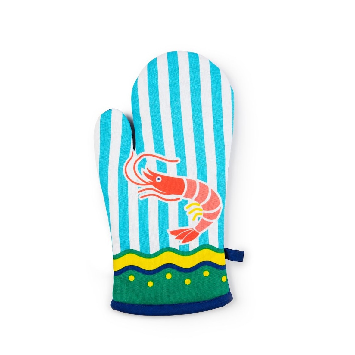 Excelsa guanto da forno Corfù cotone 32x18 cm multicolore