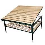 thumbnail of PROLINEA Épicerie meuble présentoir fruits et légumes bois et métal plateau inclinable  120x120 cm