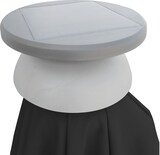 thumbnail of METRO Professional Zweefparasol, aluminium / staal / polyester, Ø 2,5 x 2,44 m, met LED-verlichting en zonnepaneel, antraciet / platina