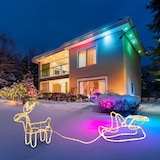 thumbnail of WellHome - Lichterkette mit Rentier und Schlitten – 9 Meter warmweißes Licht