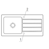 thumbnail of Villeroy&Boch Spülbecken, Küchenspüle Architectura 60 Graphite CeramicPlus 1000x510mm, Unterschrankbreite 60 cm