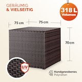 thumbnail of CASARIA® Polyrattan Auflagenbox Kissenbox Gartentruhe 318 L Braun