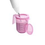 thumbnail of Rührbecher mit Deckel - 1 L, Ø 12,5 cm, H 16 cm, mit Maßskalen