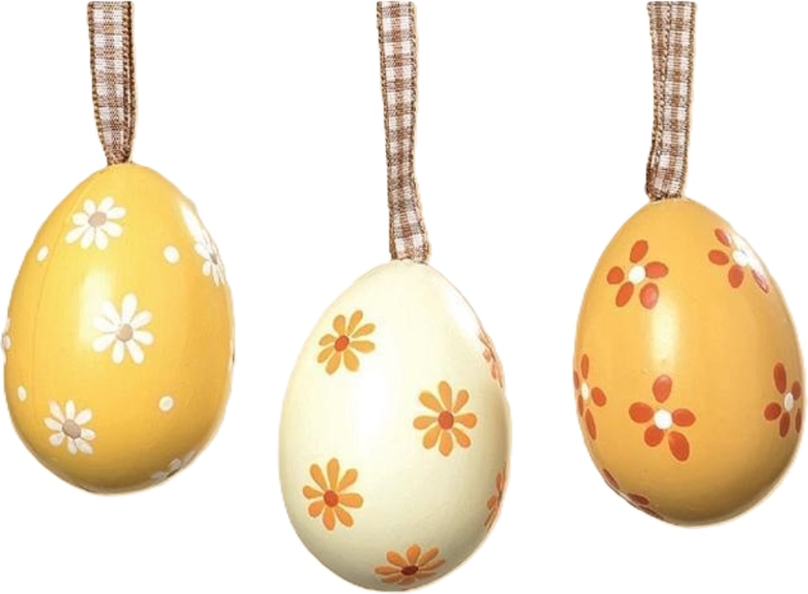 Ostereier Ei Hänger Ostern 6tlg. Kunststoff bruchsicher