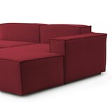 thumbnail of Dmora Divano fisso Patrizia, Divano componibile a 2 posti con penisola destra, 100% Made in Italy, Sofà moderno in tessuto, Cm 220x170h70, Rosso