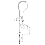 thumbnail of vaiotec TOPLINE Geschirrwaschbrause mit Schwenkauslauf & 2 Mischventilen - Einloch, 105 x 350 mm