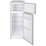 thumbnail of Exquisit Retro Kühl-Gefrierkombination RKGC270-45-H-160E grau, 206 l Fassungsvermögen