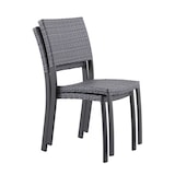 thumbnail of METRO PROFESSIONAL Cadeira empilhável Gastro Balsario, alumínio/PE rattan, cinzento pedra