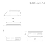 thumbnail of CAS Waage ERJ,  preisrechnend, Ladenwaage, GEEICHT, Wägebereich max 15 kg,  Ablesbarkeit 2g