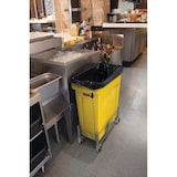 thumbnail of Rubbermaid Slim Jim Mülleimer mit Belüftungskanälen | 87 Liter, HxBxT 76,2x28x56cm | Gelb von PROREGAL