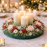thumbnail of 2 Nass Steckschaum Kranz 25cm ringförmige Plastikunterlage Frischblumen Schnittblumen Steckmasse Steckschwamm Blumensteckschaum Ring Floristik Zubehör