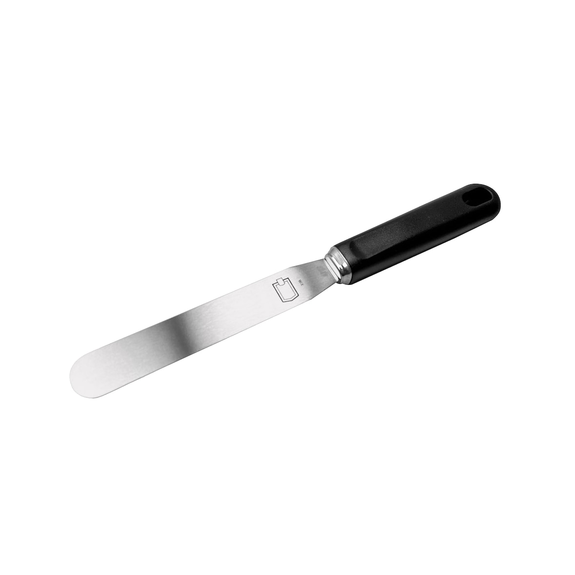 METRO PROFESSIONAL Espátula reta, aço inoxidável / polipropileno, 14.5 cm, prateado/preto