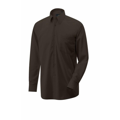 400 - Oberhemd langarm : toffee 60% Baumwolle 40% Polyester 120 g/m² 46
