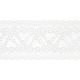 thumbnail of 15cm Tischläufer Spitze 9m Vintage Tischband Breites Blumen Spitzenband zum Nähen Dekorieren Basteln Tischdeko Stuhldeko Hochzeitsdeko Hochzeit Weiß