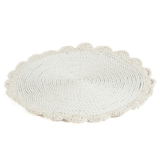 thumbnail of Bazar Bizar Placemat van zeegras katoen 40x40x1 cm wit