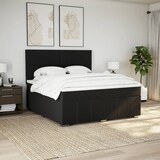 thumbnail of vidaXL Boxspringbett mit Matratze Schwarz 180x200 cm Stoff