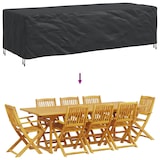 thumbnail of vidaXL Hoes voor tuinmeubelen Zwart 270 x 110 x 70 cm 600D