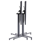 thumbnail of METRO PROFESSIONAL Table pliante SOFIA, acier, 60 x 60 cm, carrée, gris foncé