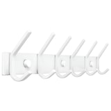 thumbnail of TOJ Living Perchero de pared – 12 ganchos – 46 cm – acero inoxidable – blanco – colgador