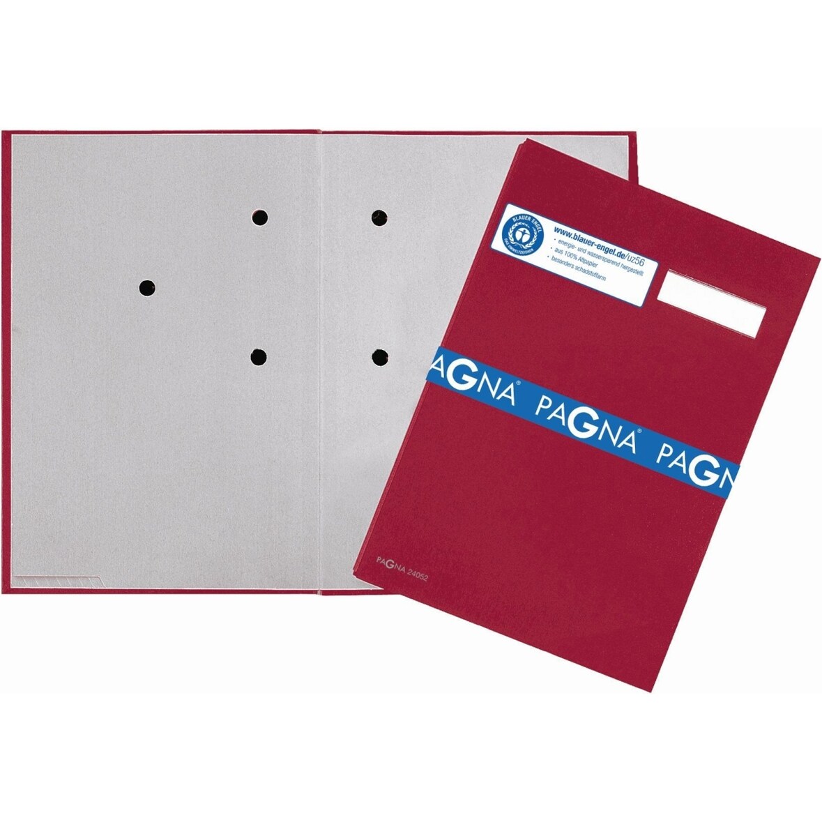 Unterschriftsmappe 5 Fächer Leinen rot