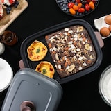 thumbnail of Kuvings - Plancha électrique de table antiadhésive - Multifonction : Cuisiner, griller, mijoter - Nettoyage facile - Multi-grill