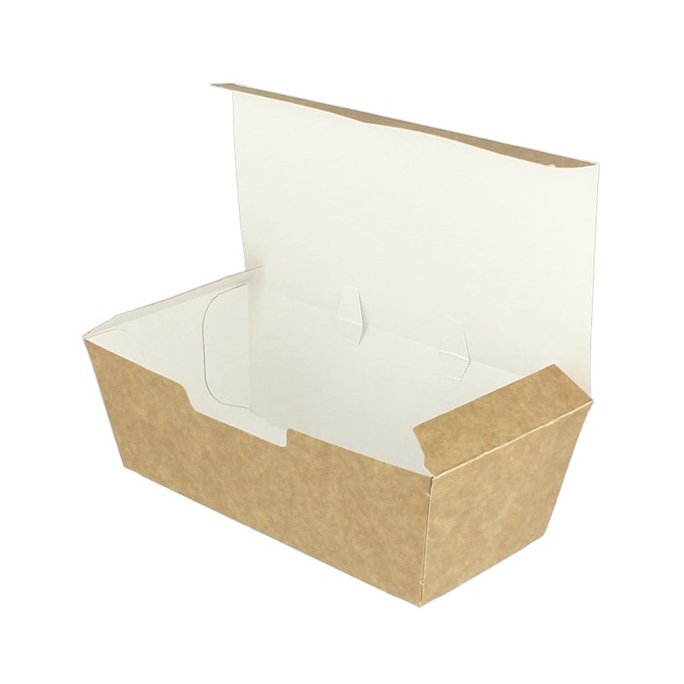 MONOUSO - Caixa Take Away Kraft 16,5x7,5x6cm (25 Uds)