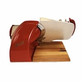 thumbnail of Berkel Home Line 200 Plus Rot, Aufschnittmaschine, Schneidemaschine mit handgefertigtem Schneidebrett