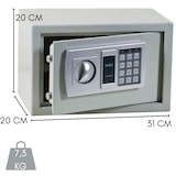 thumbnail of Cassaforte Digitale Elettronica  in Acciaio mm 5 Sicurezza Serratura Elettronica Hotel cm 31x20x20 con Chiave d'Emergenza, da Appoggio