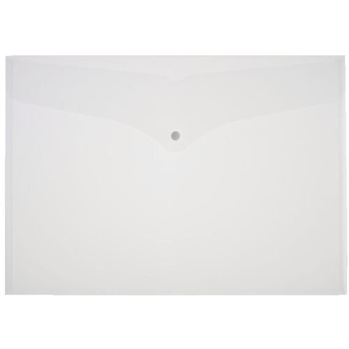 Viking Dokumentenmappe DIN A3 Druckknopf PP (Polypropylen) Quer 32 (B) x 45,6 (H) cm Transparent 5 Stück