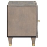 thumbnail of vidaXL Nachttisch 2 pcs Grau 40 x 33 x 46 cm massives Mangoholz
