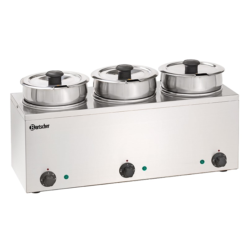 Bain Marie | Hotpot | RVS | 3x 3.5L | 230V | 610x240x320(h)mm
