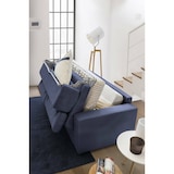 thumbnail of Dmora Schlafsofa Aida, Großes 2-Sitzer-Sofa, 100% Made in Italy, Wohnzimmersofa mit drehbarer Öffnung, Cm 180x95h85, Blau