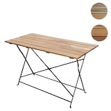 thumbnail of Biergartentisch | HxBxT 117x68x71 cm | Gastronomie-Qualität Akazie MVG-zertifiziert | Braun | Klapptisch Gartentisch