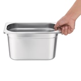 thumbnail of Equipementpro - Recipiente Gastronorm de acero inoxidable GN 1/4 150 mm Vogue