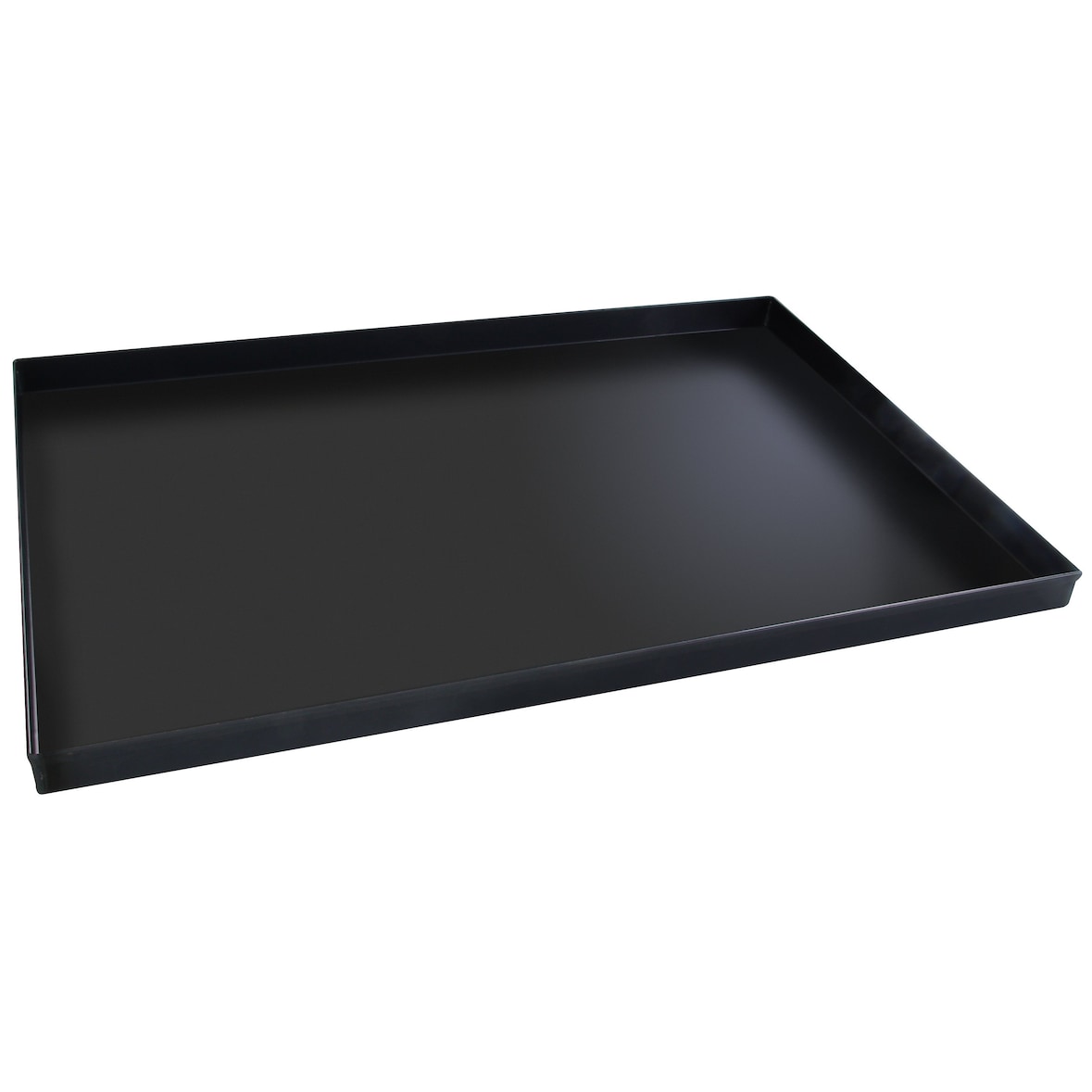 Bandeja de horno rectangular de hierro azul en ángulo recto 60x40 cm H 3 Paderno