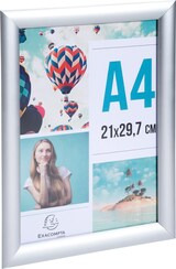 thumbnail of Exacompta 8494358D 5x Exacryl, Wandplakatrahmen mit Rahmen aus Aluminium A4 - Kristall