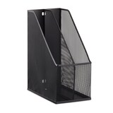 thumbnail of Relaxdays Stehsammler, 2 Fächer, Metallgeflecht, robuster Stehordner A4 - C4, Archivbox, Ablage für Dokumente, schwarz