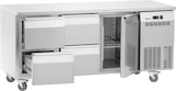 thumbnail of Bartscher Kühltisch Easy S4T1-1501, mit Schubladen und Flügeltür, fahrbar